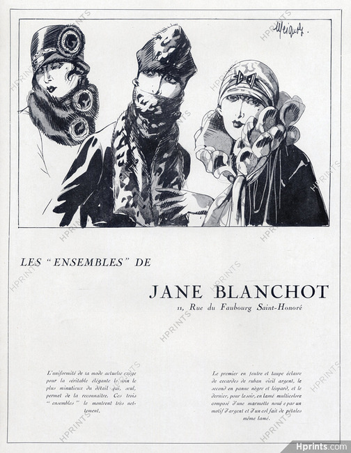 Jane Blanchot (Millinery) 1924