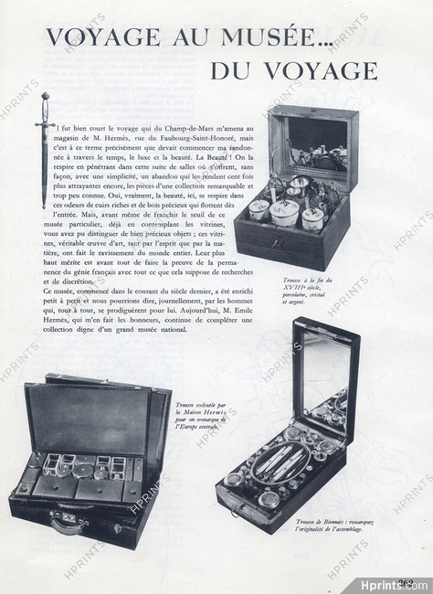 Hermès (Leather Goods) 1945 Toiletries Bags, Musée du voyage Emile Hermès