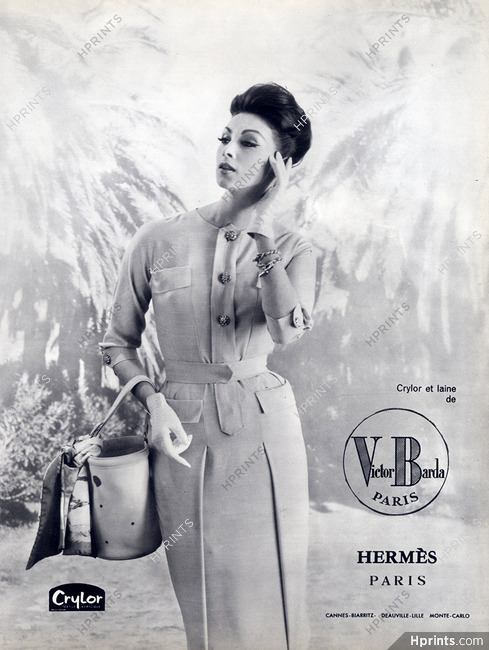 Hermès (Couture) 1961 Handbag, Scarf