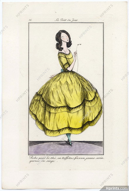 Le Goût du Jour 1920 N°16 Charles Gorvel Dress for the Tea Pochoir