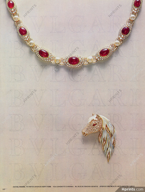 Bulgari 1978 Necklace, Head of Horse Clip