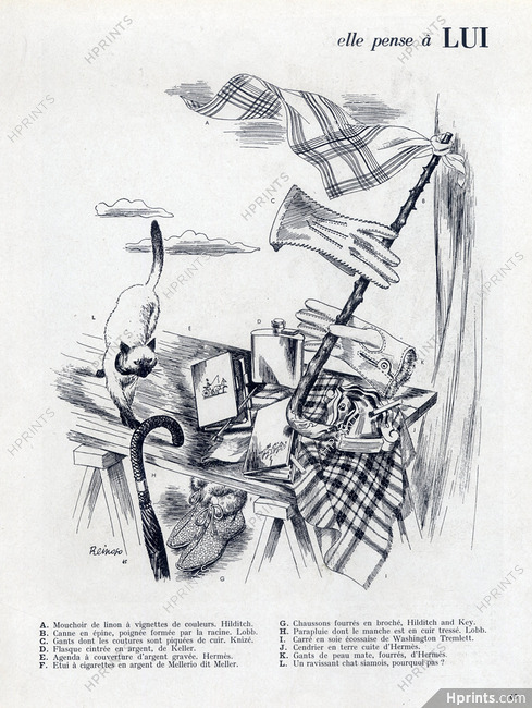 Hermès (Gloves) 1945 Lobb (Parapluie) Knizé... Reinoso
