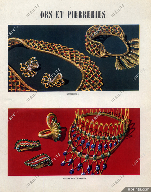 Mellerio dits Meller & Boucheron (Jewels) 1949 "Ors et Pierreries"