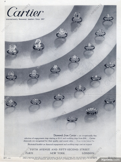 Cartier 1949 Engagement Rings