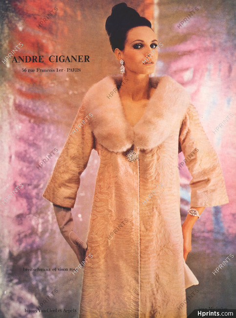 André Ciganer (Fur Clothing) 1967 Van Cleef & Arpels, Photo Jean Michalon