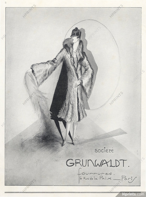 Grunwaldt (Fur Clothing) 1926 Fur Coat