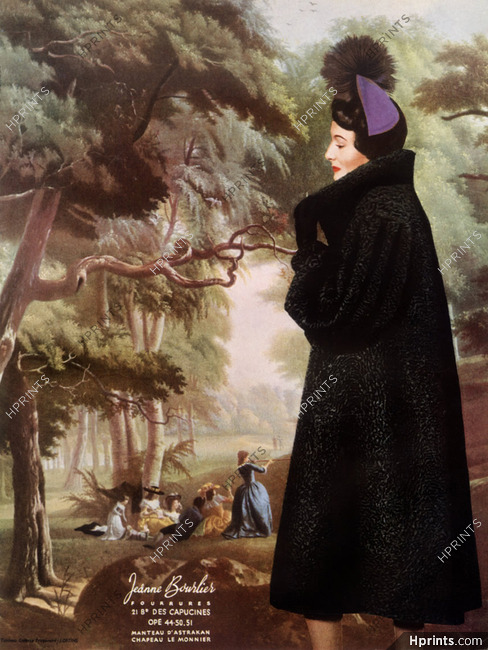 Jeanne Bourlier (Fur Clothing) 1949 Fur Coat