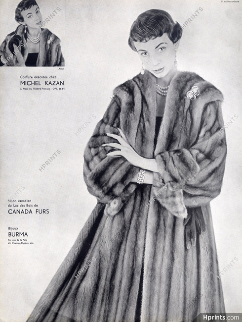 Canada Furs (Fur Clothing) 1954 Photo Guy Arsac