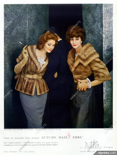 Holt Renfrew & C° (Fur Clothing) 1959 Photo Virginia Thoren