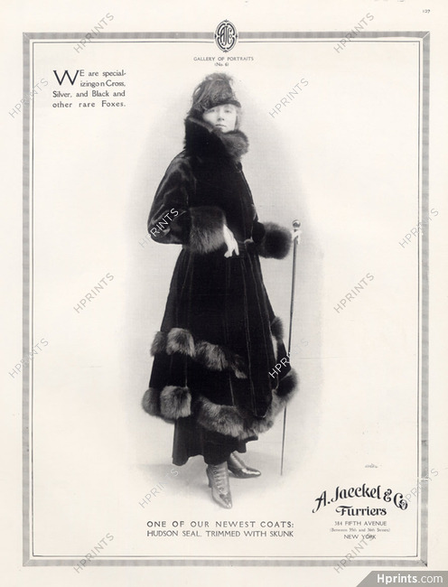 A. Jaeckel & Co 1915 Fur Coat