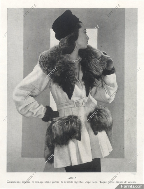 Paquin (Couture) 1946 Photo Philippe Pottier