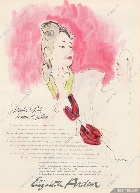 Elizabeth Arden (Cosmetics) 1944 René Bouché