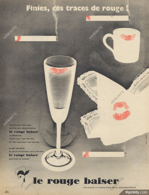 Rouge Baiser 1958 Lipstick (Version 3x cigarettes)