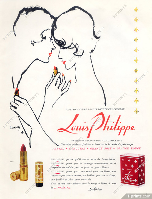 Louis Philippe (Cosmetics) 1956 Sylvia Braverman, Lipstick