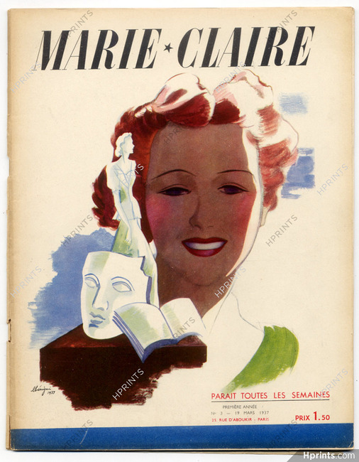 Marie Claire 1937 N°3 Léon Bénigni André Maurois Molyneux Jacques Demachy, 52 pages
