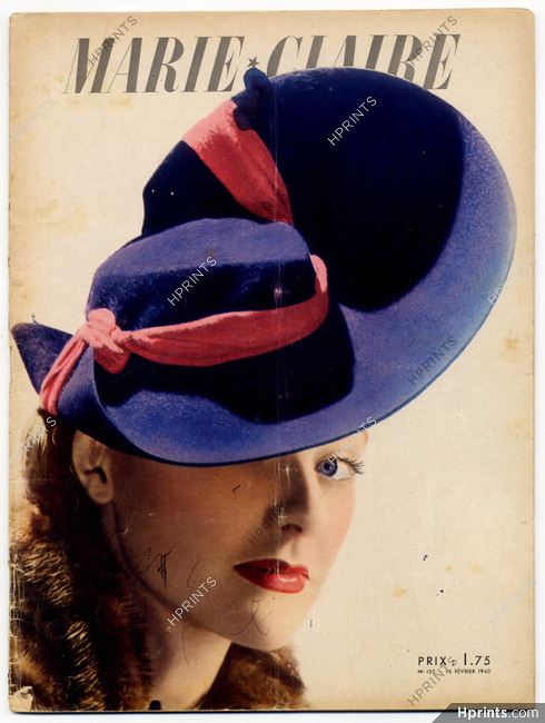 Marie Claire 1940 N°155 Rose Valois, 52 pages