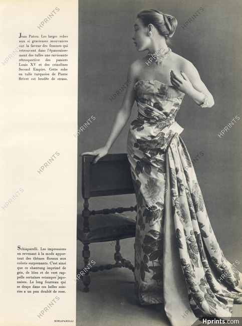 Schiaparelli (Couture) 1952 Evening Gown