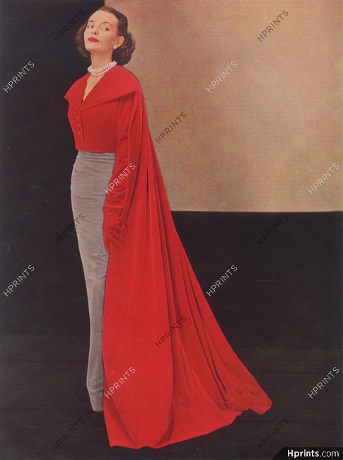 Balenciaga (Couture) 1949 Velvet Coat, Photo Philippe Pottier, Bianchini Férier
