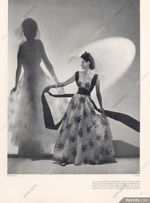 Chanel 1937 Evening Gown, Photo Cecil Beaton