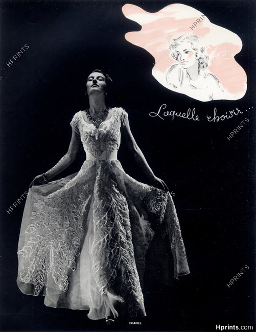Chanel (Couture) 1938 Evening Gown — Clipping
