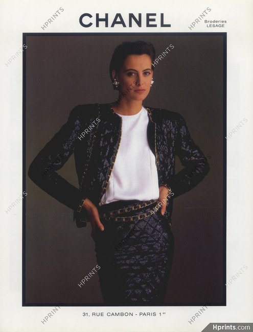Chanel (Couture) 1986 Inès De La Fressange