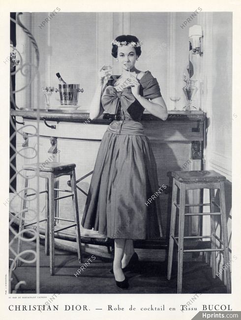 Christian Dior 1952 Photo Seeberger, Dinner Dress