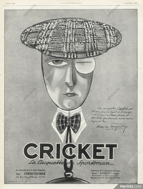 Cricket 1926 Texte André de Fouquières