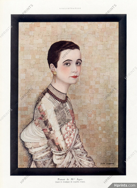 Jean Dunand 1927 Portrait de Mme Agnès