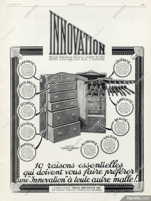 Innovation (Luggage, Baggage) 1927 Golden Arrow Model