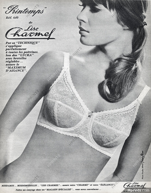 Lise Charmel (Lingerie) 1966 Bra — Advertisement