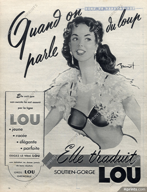Lou (Lingerie) 1953 Raymond (dit Pierre-Laurent) Brénot, Bra