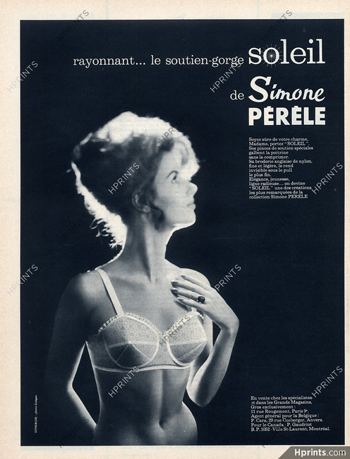 Simone Pérèle (Lingerie) 1963 Bra, Photo Guégan