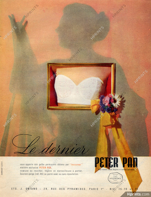 Peter Pan (Lingerie) 1960 Ets Oriano, Brassiere