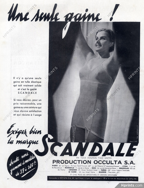 Scandale (Lingerie) 1935 Girdle, Photo Georges Saad