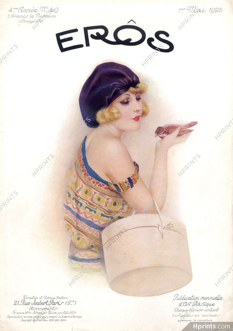 Suzanne Meunier 1925 Eros Cover, Portrait