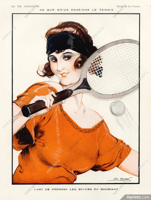 Léo Fontan 1923 Tenniswoman