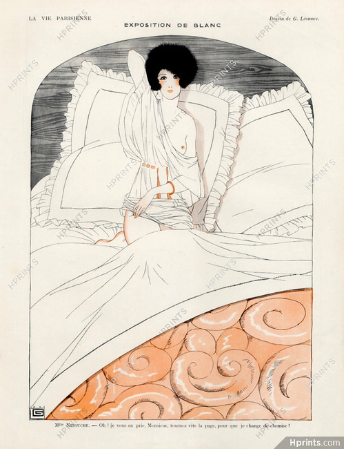 Georges Léonnec 1923 Exposition de Blanc, Linen