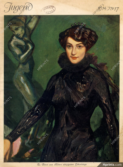 Albert Von Keller 1914 Portrait, Elegant, Jugend