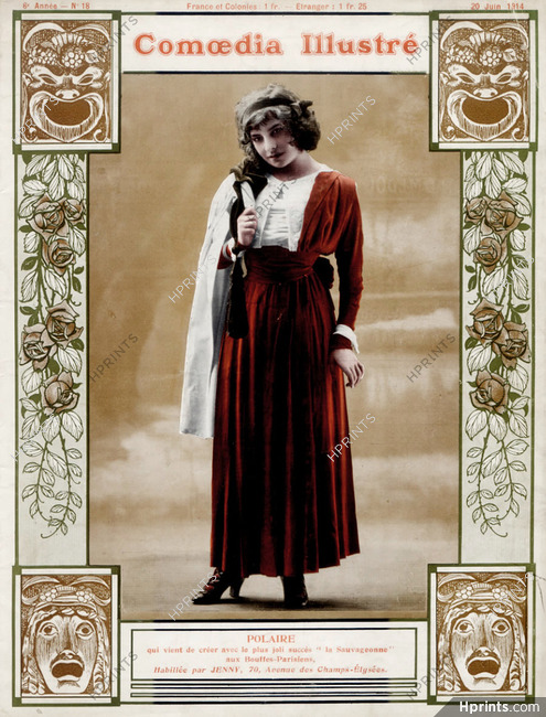 Mlle Polaire 1914 ''La Sauvageonne'' dressed by Jenny