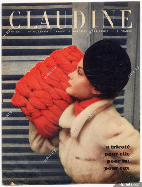 CLAUDINE Fashion Magazine 1947 N°124, Anny Blatt, Sante Forlano