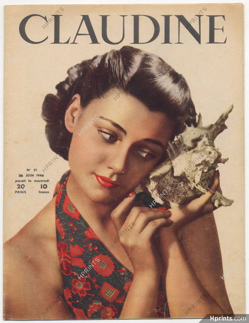CLAUDINE Fashion Magazine 1946 N°51