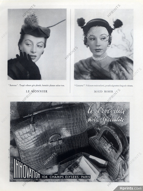 Innovation 1950 Maud Roser, Le Monnier