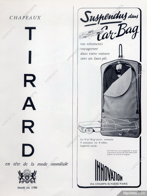 Innovation (Luggage, Baggage) 1955 Car-Bag