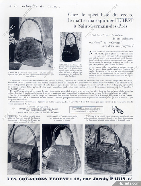 Ferest 1952 Handbag Crocodile