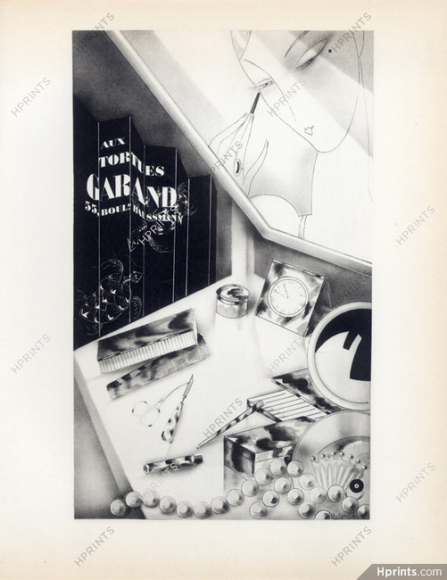 Aux Tortues Garand 1928 Wurci (Robert Falcucci) Art Deco, PAN P. Poiret Lithograph