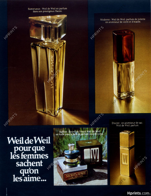 Weil (Perfumes) 1973 Weil de Weil, Secret de Vénus