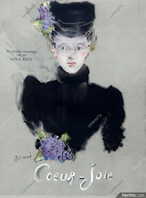 Nina Ricci (Perfumes) 1945 Christian Bérard, Coeur-joie
