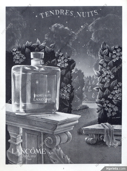 Lancôme (Perfumes) 1948 Tendres Nuits, E-M. Pérot