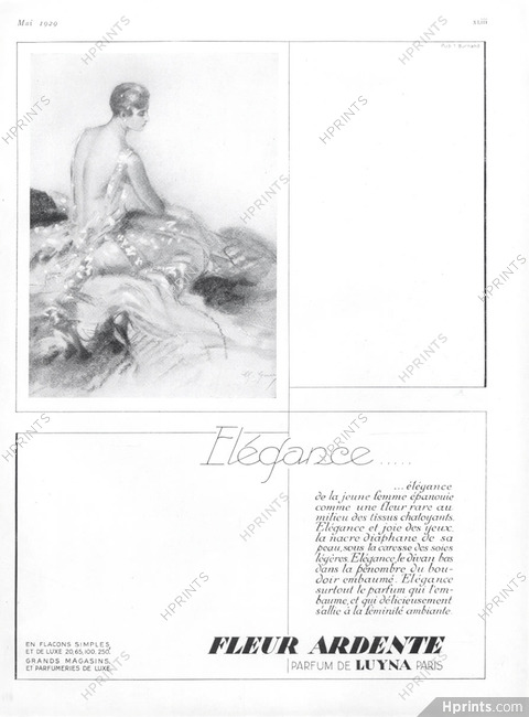Luyna (Perfumes) 1929 Fleur Ardente