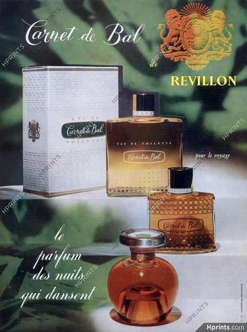 Revillon (Perfumes) 1958 Carnet de Bal, Photo Berguglian